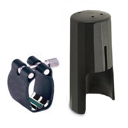 FFALSTAFF legatura per clarinetto sib IN PELLE+COPRIBOCCHINO (TIPO BG REVELATION)