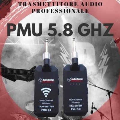 AUDIO DESIGN PMU 5.8 Trasmettitore/Ricevitore wirless  per strumenti ed audio wirless
