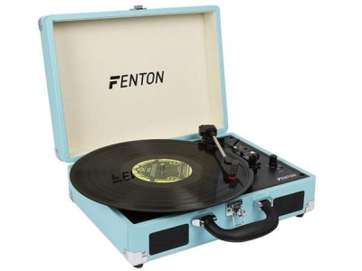 FENTON RP115 Giradischi Record Player Briefcase Blue