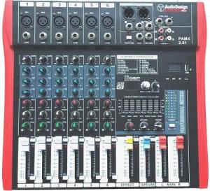 AUDIO DESING  mixer passivo PAMX2.61  8 CANALI (6 mono + 1 stereo) con ingresso  USB e DSP
